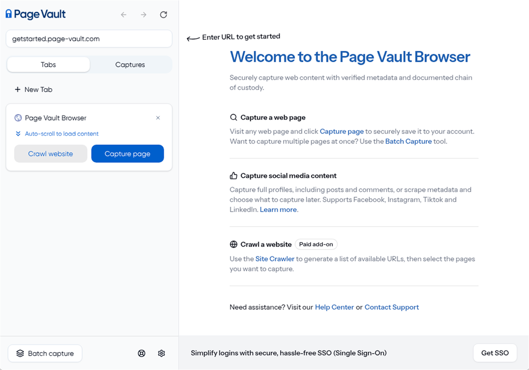 New Page Vault Browser redesign